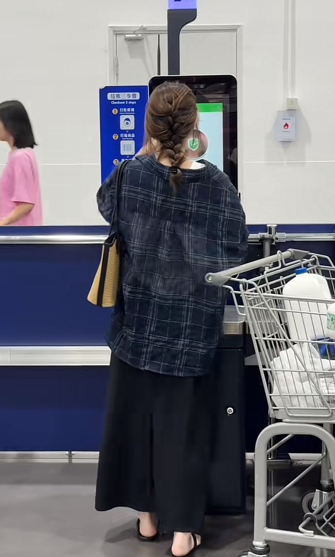 2025 Autumn New Versatile Casual Plaid Shirt with Vest and Skirt Set - Image 4