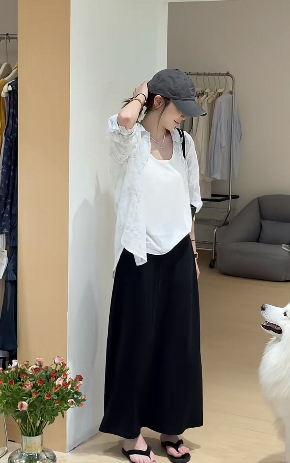 2025 Autumn New Versatile Casual Plaid Shirt with Vest and Skirt Set - Image 3